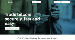Desktop Screenshot of coinify.com