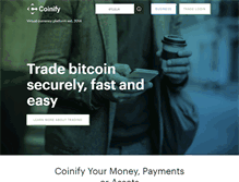 Tablet Screenshot of coinify.com
